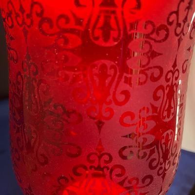 FESTIVE FROSTED GLASS CANDLE LANTERN