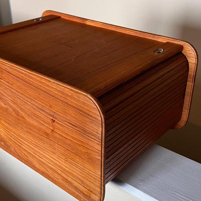 MID CENTURY MODERN TEAKWOOD TABLETOP CABINET