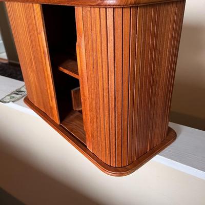 MID CENTURY MODERN TEAKWOOD TABLETOP CABINET