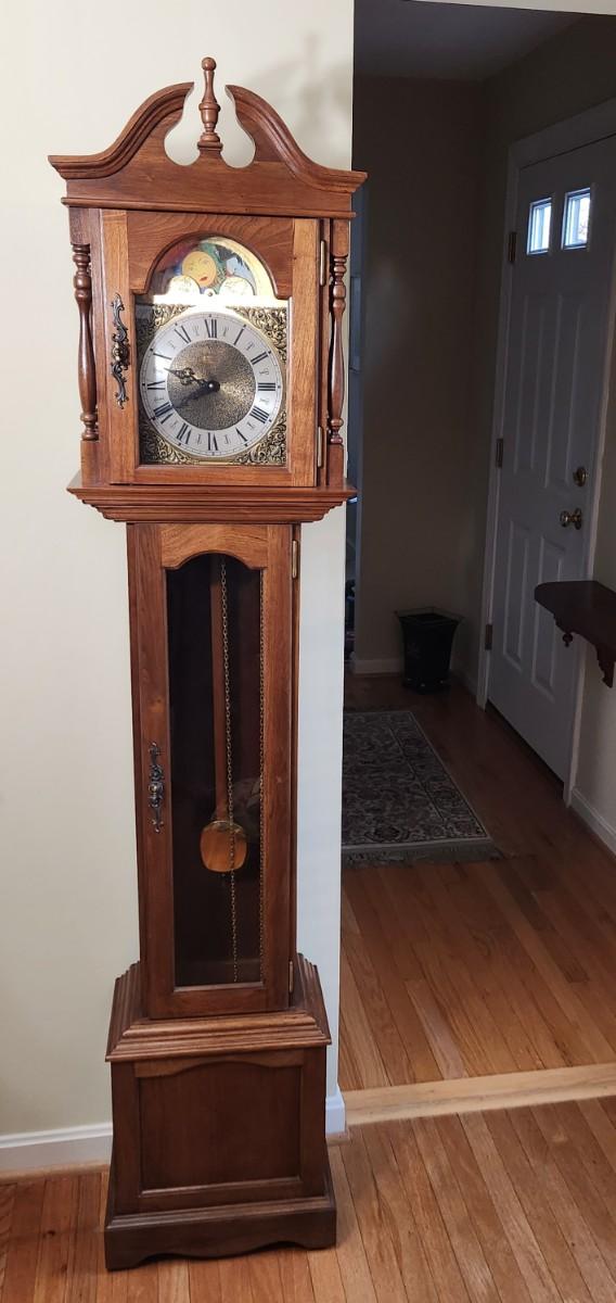 Emperor Grandfather clock Made in Germany 74" tall