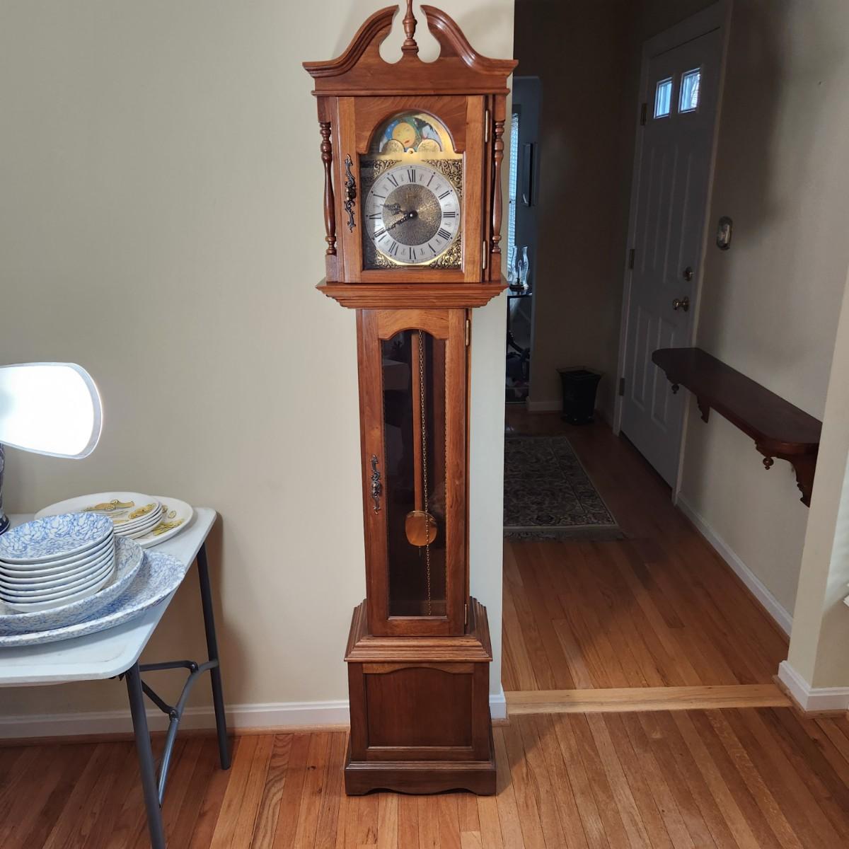 Emperor Grandfather clock Made in Germany 74" tall