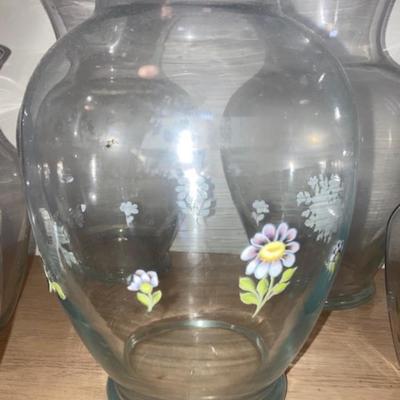 Lot of glass vases
