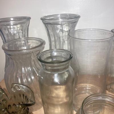 Lot of glass vases