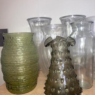 Lot of glass vases