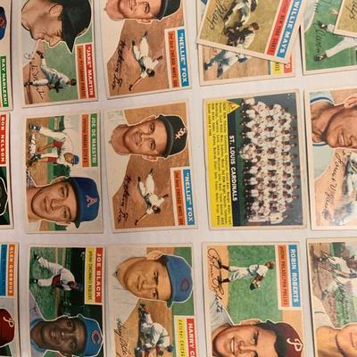 1956 Topps Baseball Card Lot - 89 Cards Includes 2 Mays Hodges Lot 809