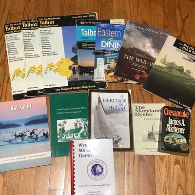 657 Maryland Book Lot Maps Michener Sailing Chesapeake Bay
