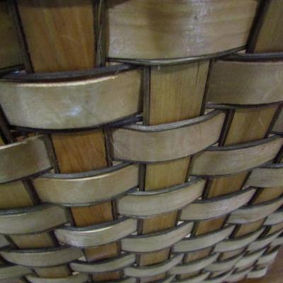 Large, Splint Wood Basket (HC)