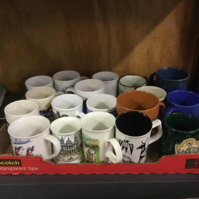 677 Lot of Various Coffee Mugs