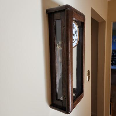 Antique German Wall Pendulum wind up Clock