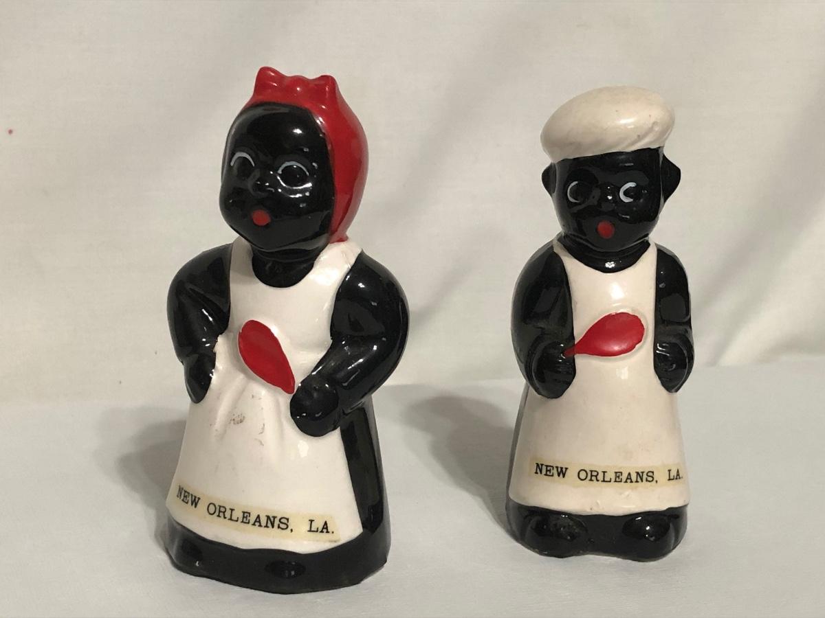 Vintage Black Americana Salt and Pepper Shakers