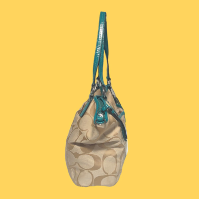 Coach Signature Stripe Pocket Tote