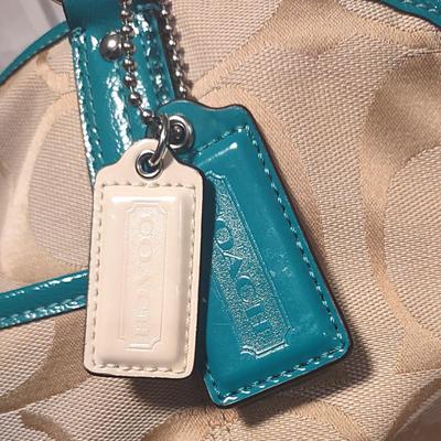 Coach Signature Stripe Pocket Tote