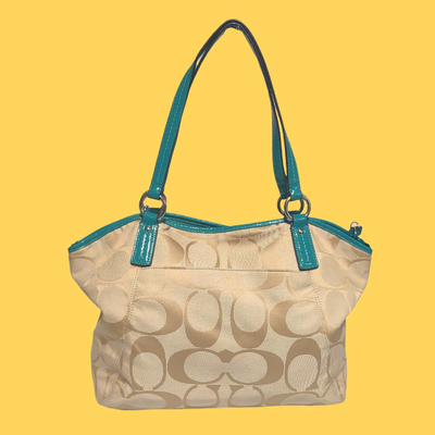 Coach Signature Stripe Pocket Tote