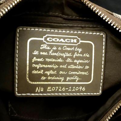 Coach Signature Stripe Shoulder Bag