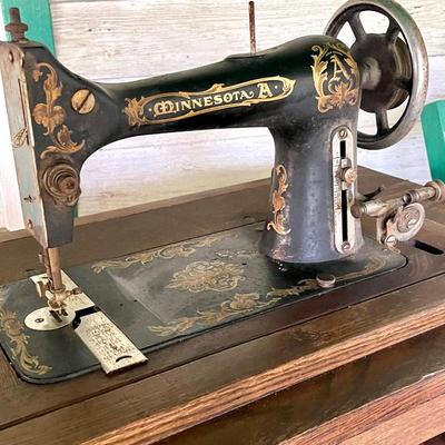 Antique Treadle Sewing Machine.