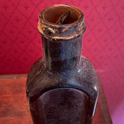 Antique Brown Medicine Bottle