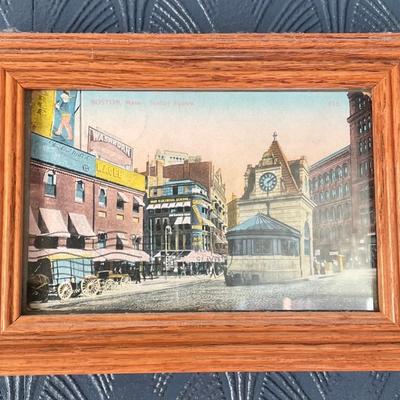 Antique Scollay Square Boston Postcard