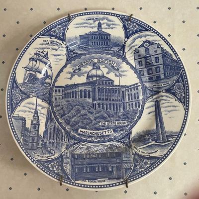 Boston Souvenir Plate