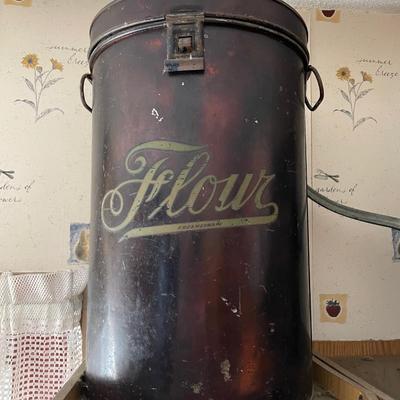 Antique Flour Tin