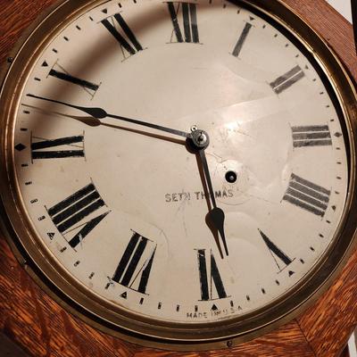 Seth Thomas Drop Octagon Wall Clock Timepiece