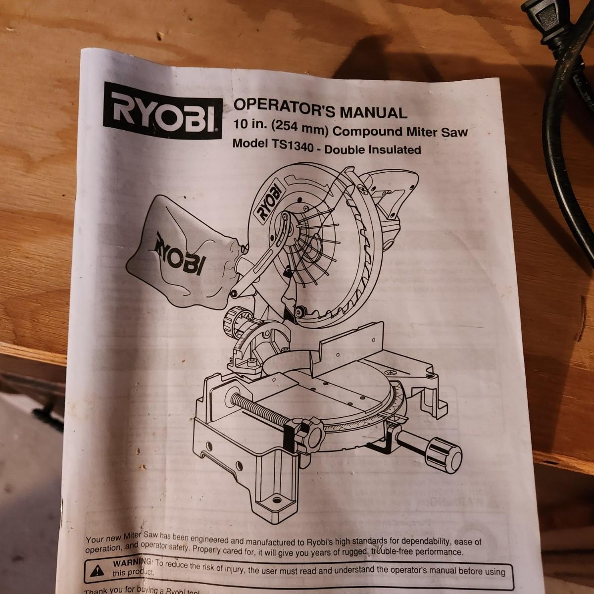 Ryobi 10" Compound Miter saw tested