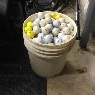 703 Bucket of Golf Balls