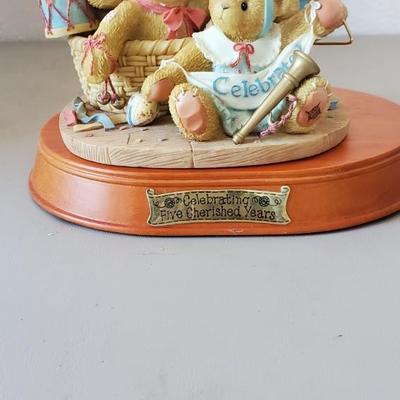 Cherished Teddy's commemorative 5 year anniversary figuring