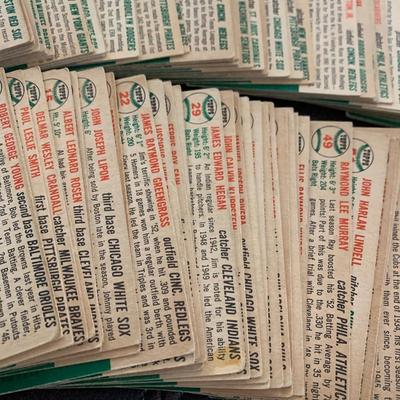 1954 Topps Baseball Cards - Near Complete Set - No Key Cards - Lot 811