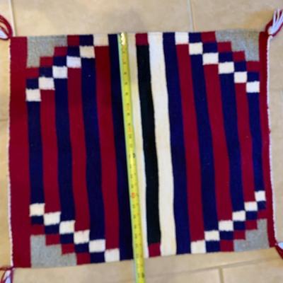 Vibrant red and navy childâ€™s blanket