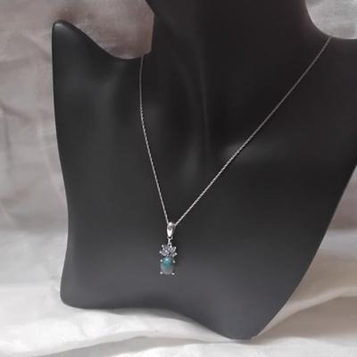Absolutely Gorgeous One Of A Kind STS Turquoise And Amethyst 18" 925 Necklace