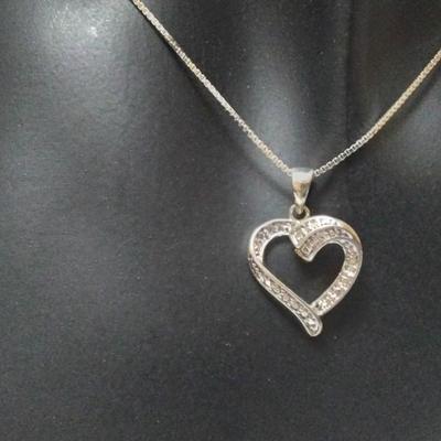Ross Simons Diamond 925 16" Necklace