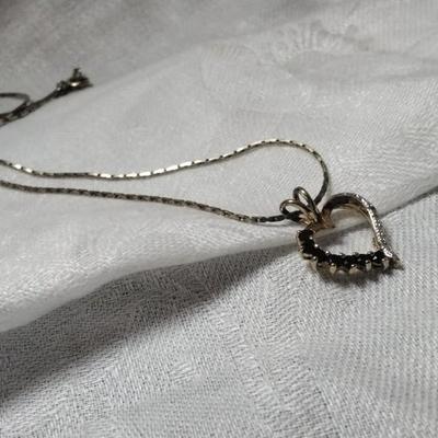 Stunning Ross Simons Sapphire and Diamond 30" Gold Vermeil Necklace