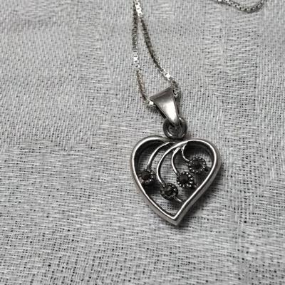 Unique Marcasite 16" 925 Necklace