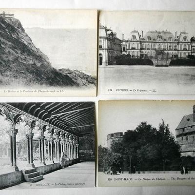 (4) Pre 1920's Scenic Postcards