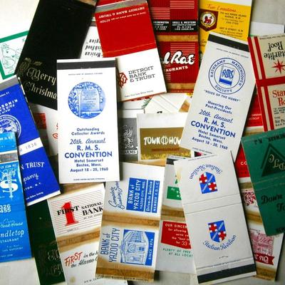 Lot of Vintage Advertising Matchbook Covers