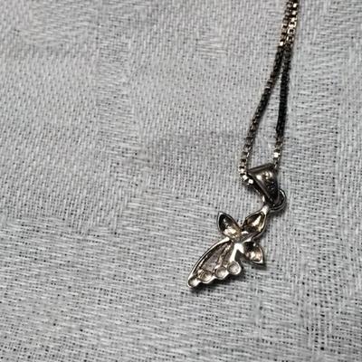 Beautiful Hibiscus With Diamond Stamen 18" Gold Vermeil Necklace