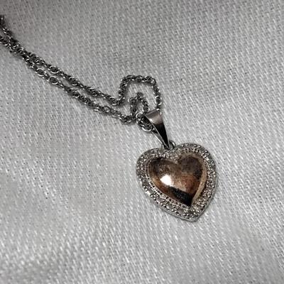 Unique Copper and 925 16" 925 Necklace