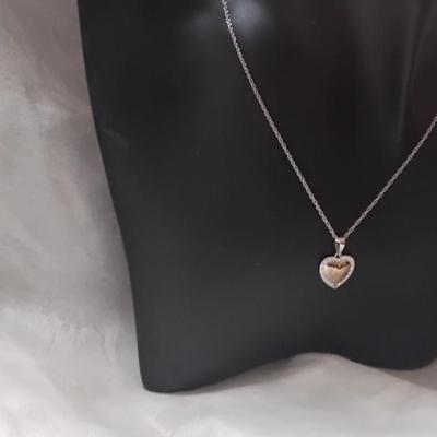 Unique Copper and 925 16" 925 Necklace
