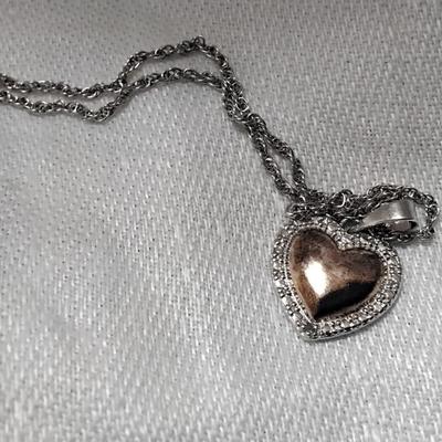 Unique Copper and 925 16" 925 Necklace