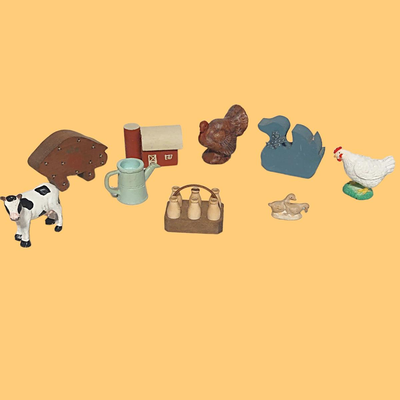 Assorted Miniature Farm Objects