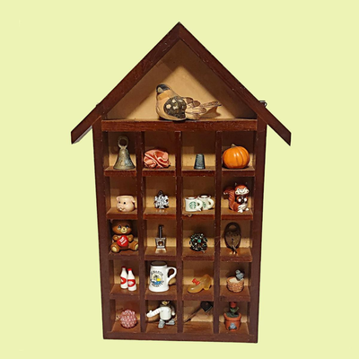 Assorted Miniature Objects on Shelf #2