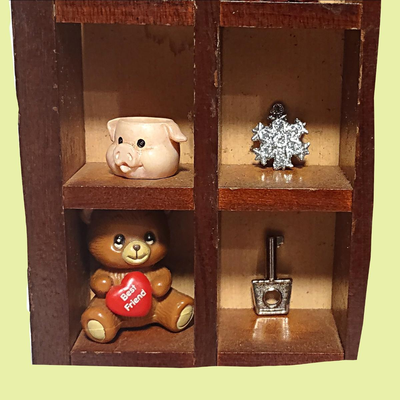 Assorted Miniature Objects on Shelf #2