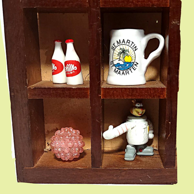 Assorted Miniature Objects on Shelf #2