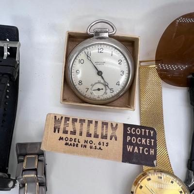 Men's wrist and pocket watch