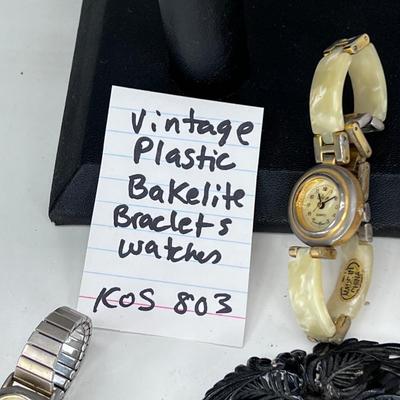 Bracelets plastic (Early exact unknown) Pins and ladies watches