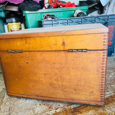 Vintage Tool Tool Box with Ford Wrenches (G-JM)