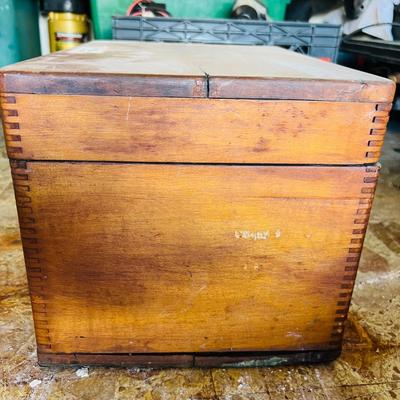 Vintage Tool Tool Box with Ford Wrenches (G-JM)