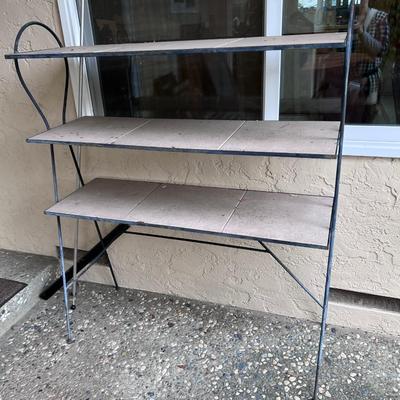 Great Mid century 15X45 Metal frame and tile unit