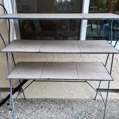 Great Mid century 15X45 Metal frame and tile unit
