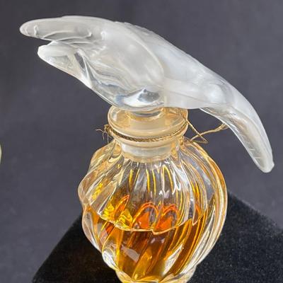 Vintage LALIQUE Nina Ricci Double Dove Perfume and Box
